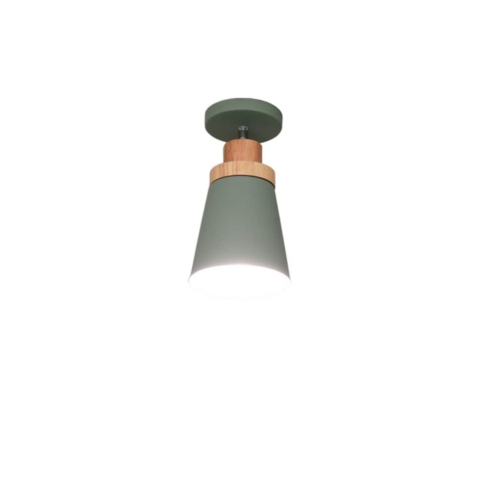 Luz de techo de hierro y madera con diseño creativo para restaurante y hostelería
