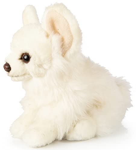 Uni-Toys - Chihuahua weiß, sitzend - 18 cm (Länge) - Plüsch-Hund - Plüschtier, Kuscheltier
