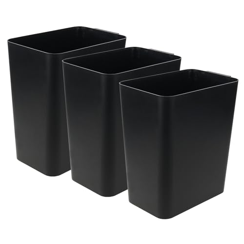 Caneca de basura plástica rectangular 4.5 galones 3 unidades
