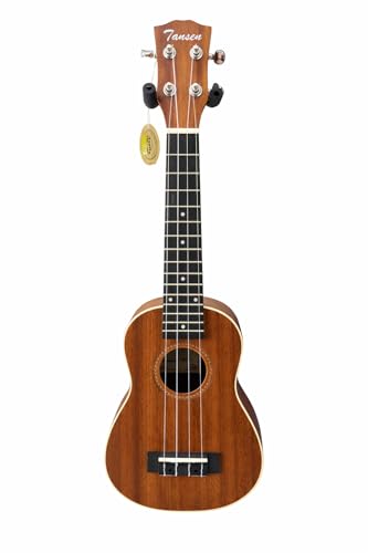 Tansen UK21 Ukulele Soprano Size Natural Wood Finish 4 String Musical Instrument