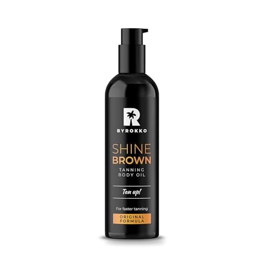 BYROKKO Shine Brown Olio Abbronzante XXL (150 ml), Acceleratore di Abbronzatura per Lettino e Sole, Abbronzatura Naturale con Ingredienti Naturali. Olio di Cocco, Olio di Noce, Olio di Nocciola