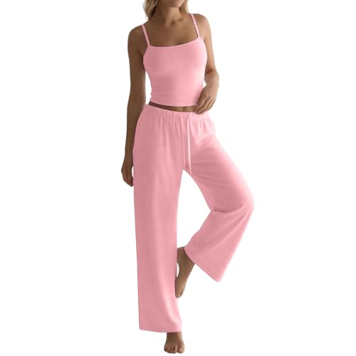 Ensemble de survêtement jambes larges en maille d'automne fluide - 2