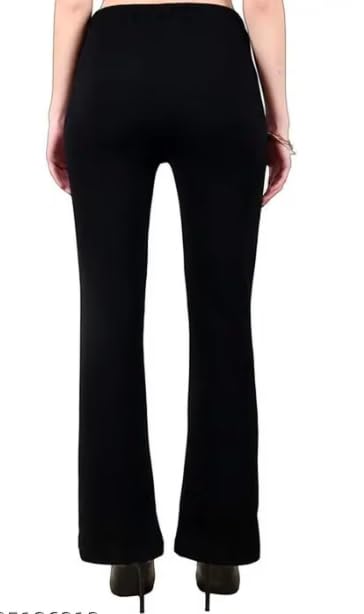 Image of Women's High Waist Wide Leg Trousers in Red