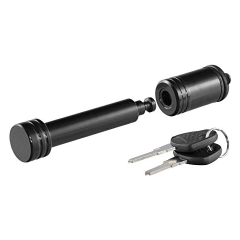 CURT 23518 Black Trailer Hitch Lock, 5/8-Inch Pin Diameter, Fits 2-Inch Receiver Cover