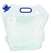 カクセー(Kakusee) 水タンク 折りたたみ 10L 自立型 非常事隊 キャンプ アウトドア クリア 約縦38×横40×厚さ4.5cm 取っ手付 丈夫な三層構造 ウォータータンク HJT-05