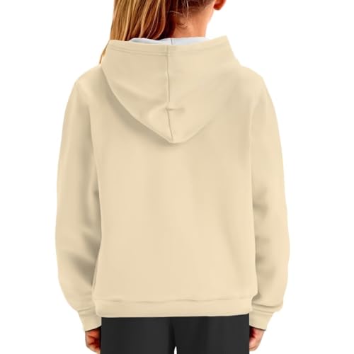 POLERO Cute Hoodies for Kids 6-16 Years Hooded Sweatshirts Pullover Casual Tops for Boys Girls4