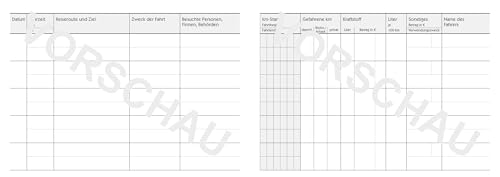 AVERY Zweckform 222D Hardcover Fahrtenbuch PKW (Finanzamt anerkannt, DIN A6 quer 148x105mm, 80 Seiten|230 Fahrten, Deutschland & Österreich, Abgrenzung privater/geschäftlicher Fahrten) 1 Stück