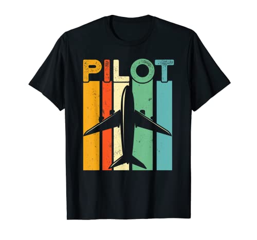 Retro Pilot Gifts Vintage Co Pilot Aviation Airplane Flying T-Shirt