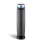 GermGuardian 5-In-1 HEPA Air Purifier for Home, Large Rooms Up To 915 Sq. Ft. with HEPA Pet Air Filter, UV-C Light & Odor Reduction, AC5250PT, 28" Tower, Gray