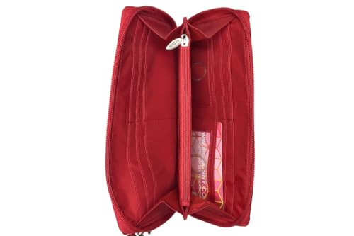 Big Skinny Men's Money Penny Coin Wallet, Holds Up to 12 Cards, Plum Dot, Lipstick Red3