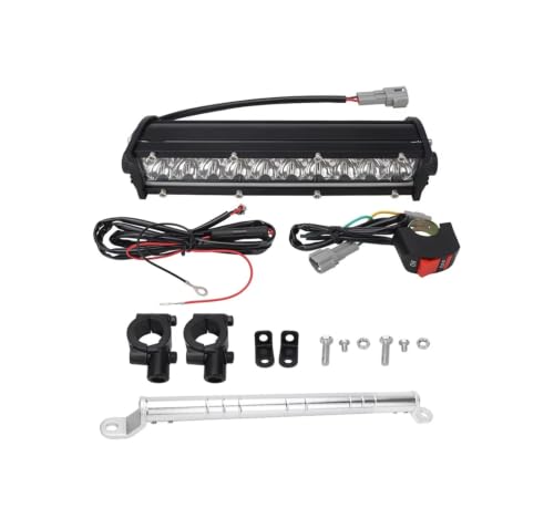 Phare de Moto LED 60W Blanc Jaune Scintillement avec Interrupteur