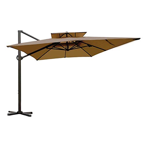 Abba Patio 9 x 12 ft Rectangular Patio Offset Hanging Umbrella Double Top