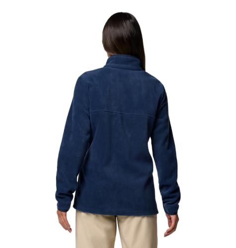 Image of Columbia Womens Benton Springs Half Snap II Pull Over Fleece Jacket, Dark Stone /Canoe /Vintage Blue, 3X