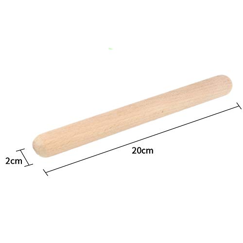 8Pairs Music Sticks Claves Wood Blocks, Natural Hardwood Percussion Instrument Rhythm Sticks Rhythm Instruments For Kids, Professional Musical Instrument Percussion Sticks Toddler Drum Sticks #TOP4