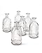 Clear glass bud vases