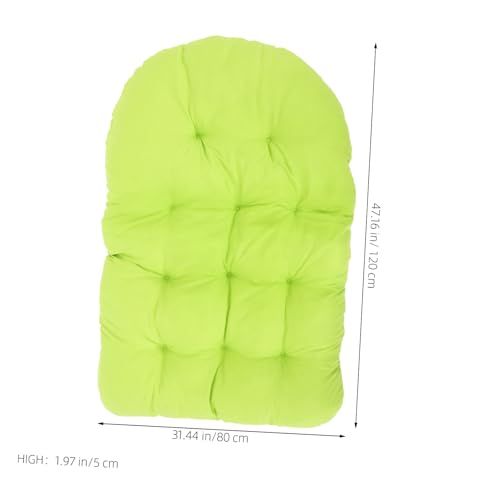 Coussin de chaise hamac en mousse haute densité et polyester vert de qualité - 3