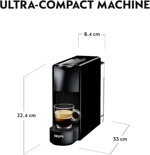 Image of Nespresso Essenza Mini Coffee Machine, PianoBlack by Krups