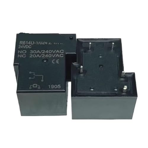 Relais R614D-1/024 Z à 5 pieds et haute capacité 30A pour commutation stable, 2 unités