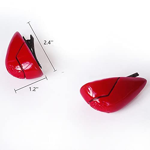 Wiggy Mermaid Ginger Orange Wig with Pigtails Cosplay Wig + Hairpin Anime Pigtails Womens Long Straight 2 Ponytails Halloween Hair Wigs + Cap - Image 6