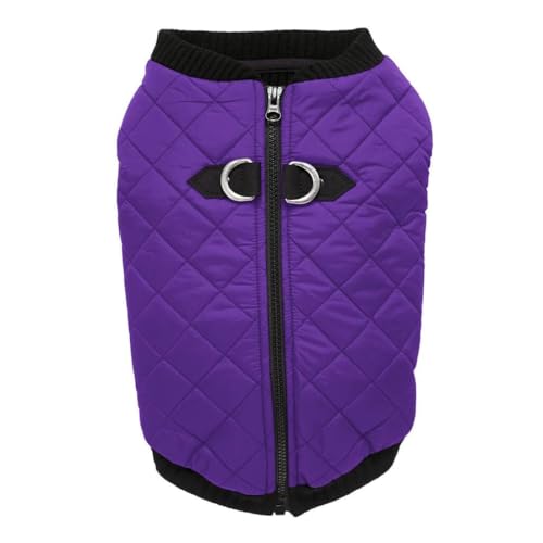 Image of Gooby Fashion Vest Dog Jacket, Violet, Medium
