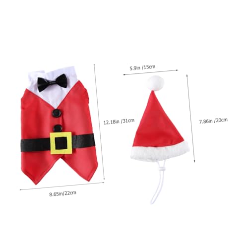 Disfraz de Navidad para perro cómodo y cálido miniatura 2