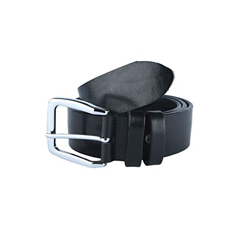 Conte Massimo Cinturón de cuero auténtico, Made in Italy, Se puede acortar, Altura 4 cm Cover