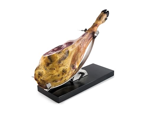 Miniatura 6 de Ibili - Jamonero Basculante Iberia, Acero Inoxidable Madera De Pino, 50 X 18 X 20,5 Cms