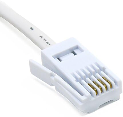 One BT Plug to Two UK BT Telephone Socket Adapter Splitter Doubler Splitter