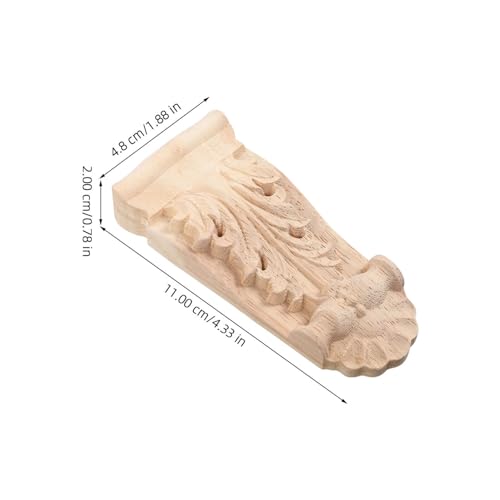 OSALADI 2 Stück Holzapplikationen Geschnitzte Römische Eckkonsolen Für Wohnkultur Holzsäulen Dekoration Stabil Und Einfache Montage