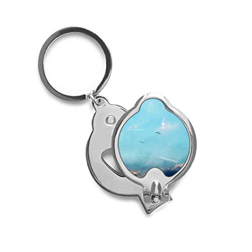 Coupe-ongles oiseau blanc DIYthinker à lames affûtées pour une coupe nette sans effort