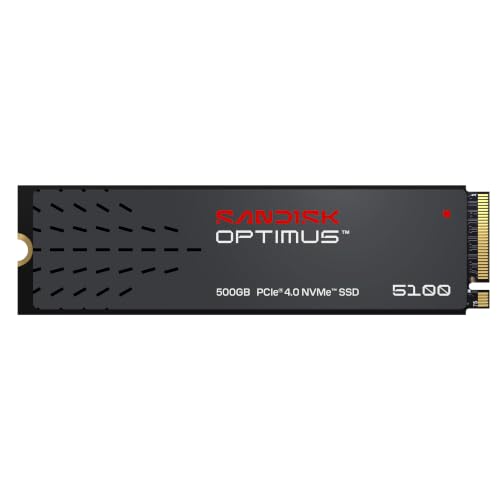 Image of SANDISK Optimus 5100 NVMe SSD, 500GB, Upto 6600MB /s R, 5600MB /s W, 5Y Warranty, PCIe Gen 4 NVMe M.2 (2280), Gaming Storage, Internal Solid State Drive (SDSP51500GAN-000E0)