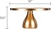 Amalfi Decor 12 Inch Cake Stand, Dessert Cupcake Pastry Candy Display Plate for Wedding Event Birthday Party, Round Modern Metal Pedestal Holder, Gold