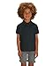 Hilltop Hochwertiges Kinder Poloshirt aus 100% Bio-Baumwolle für Mädchen und Jungen. Eignet sich hervorragend zum bedrucken. (z.B.: mit Transfer-Folien/Textilfolien), Size:98/104, Color:Black