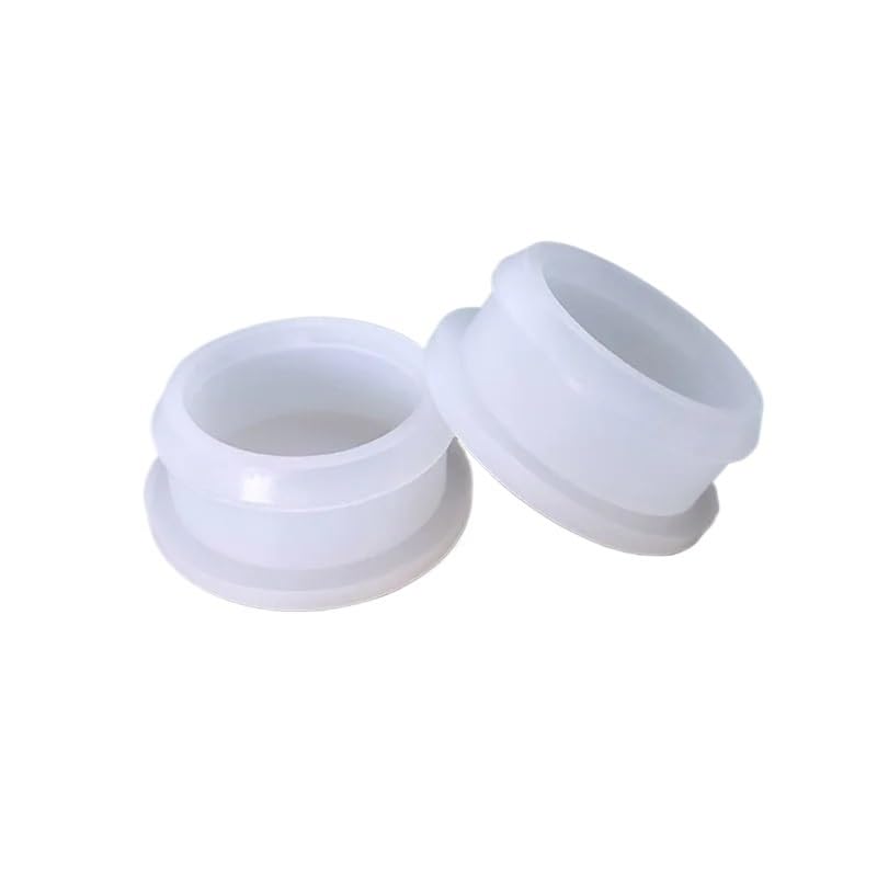 Cosyhat XLJP 5Pcs/10Pcs 2.5mm~50.6mm White High Temp Silicone Rubber Snap On Hole Plug Seal Stopper Cover T-Type Cap(A-13mm-5Pcs)