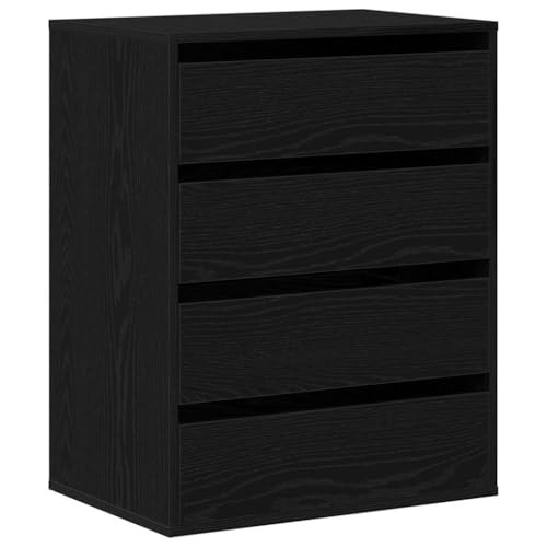 VidaXL Cajonera Roble negro 60 x 41 x 76