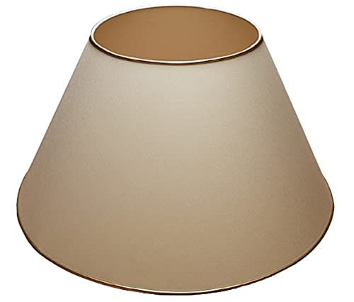 Abat-Jour 570 x 270 x 305 mm, Coton Écru (Crème), pour Douille E27 (Grand), 57 x 27 x 30,5 cm