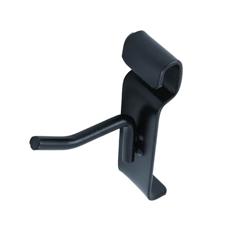 SSWBasics 2 inch Black Peg Hook for Wire Grid - Pack of 25-2 Inch Black Gridwall Hooks - Durable Grid Wall Accessory for Wire Grid, Sleek Gridwall Accessories