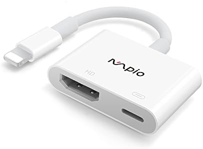 MPIO HDMI Cable Compatible with iPhone, HDTV Cable Compatible with iPhone X iPad iPod Touch (Compatible iOS 11 & iPhone X, Plug and Play)