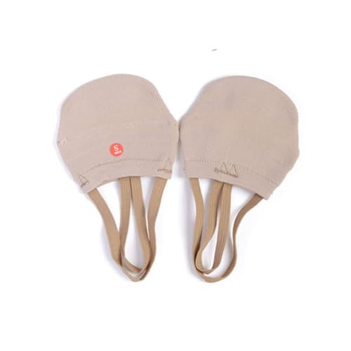 Soft Half Knitted Socks Girls Rhythmic Gymnastics Toe Shoes Ginastica Elastic Dance Feet Protection Shoes Ballroom Accessory (US, Alpha, Medium, Regular, 1, Skin)