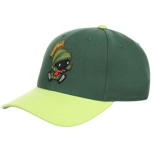 Looney Tunes Marvin The Martian Youth Chibi Adjustable Snapback Hat (Green, One Size)