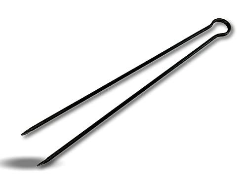 Pinza per legno modello acciaio forgiato 70 cm | Accessorio per la manutenzione stufa a legna barbecue caldaia camino | Per braci legna di carbonella | Attizzare sollevatore | Kibros CHPINC70