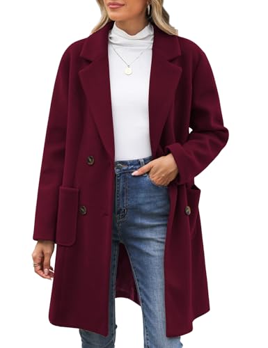 CMTOP Cappotto Donna Invernale Lana Caldo...
