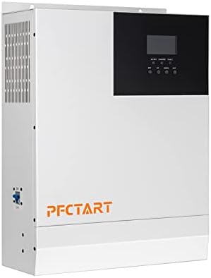 3000W DC 24V Pure Positive Dazzle Wave Solar Inverter, 120V AC Output Hybrid Solar Inverter Charger, 40A AC Battery Charger with 60A MPPT Solar Charge Controller (3000W 24V)