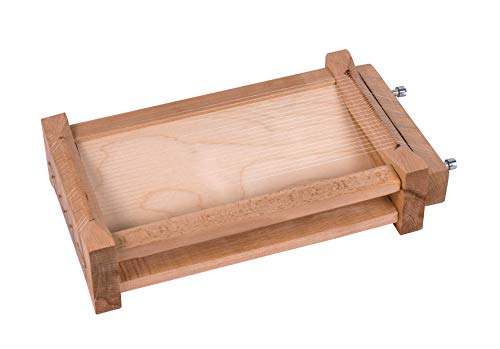 Chitarra Pasta Cutter, Made in Italy, Beechwood and 18/8 Stainless Steel