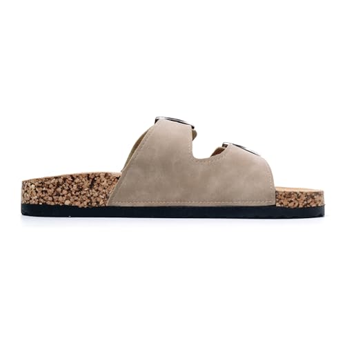 JOMIX Sandalen Dames met Verstelbare Dubbele Gesp Vrouwen Zomer Teenslippers voor Thuis Zwembad Strand - Image 4