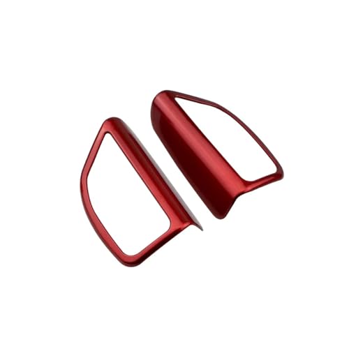 Oxektgb Intérieur Automobile pour Ford pour Focus 3 4 pour MK3 pour MK4 2012-2017 Autocollant Décoratif pour Haut-Parleur Audio Pilier A Voiture(ABS Red)