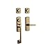 Baldwin 85385.2DCL Soho Double Cylinder Two Point Handleset with a Left Handed Soho Interior Lever