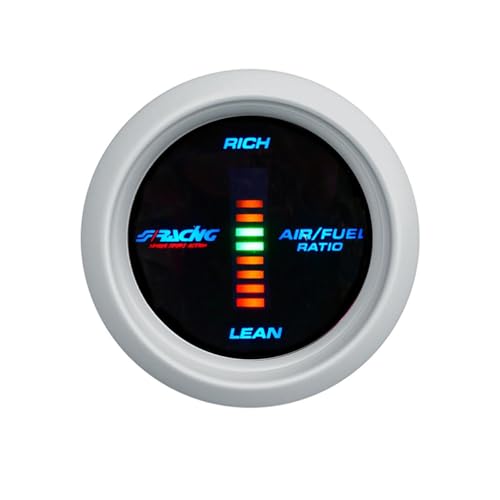 Sfondo Nero Simoni Racing AFR/D Indicatore Digitale di Rapporto Aria - Carburante, Sfondo Nero