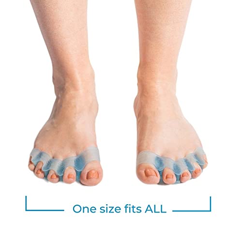 NABOSO Splay - Gel Toe Stretcher, Separator and Straightener for Correction of Bunions, Hammer Toes and Restore Natural Foot Shape