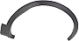 Evan-Fischer Fender Flare for 2011 Ford Explorer Front Right Side Thermoplastic Textured Black